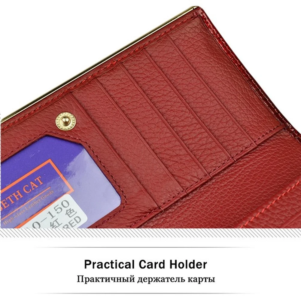 2024New Luxury Genuine Leather Wallet Women Long Card Holder Purse Ladies Money Bags Crocodile Pattern Wallet for Women