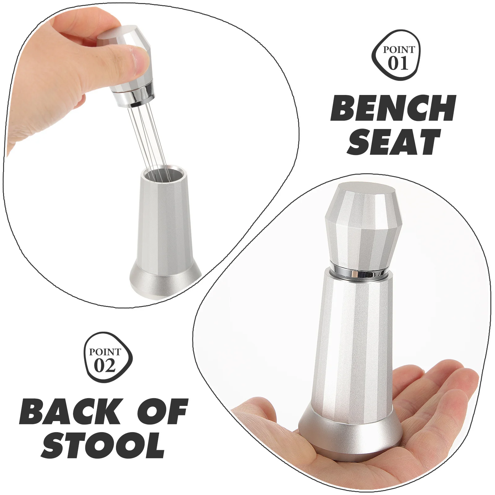 

Игла-распределитель кофе, инструмент для распределения кофе из нержавеющей стали для аксессуаров для кофемашин эспрессо, мешалка для домашнего кафе