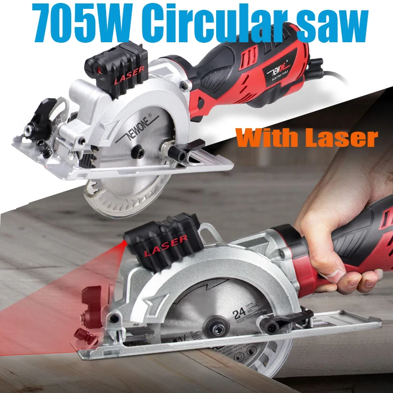 

120V/230V 600W/705W Electric Power Tool Electric Mini Circular Saw With Laser multi-function Saw For Cutting Wood,PVC Tube, Tile