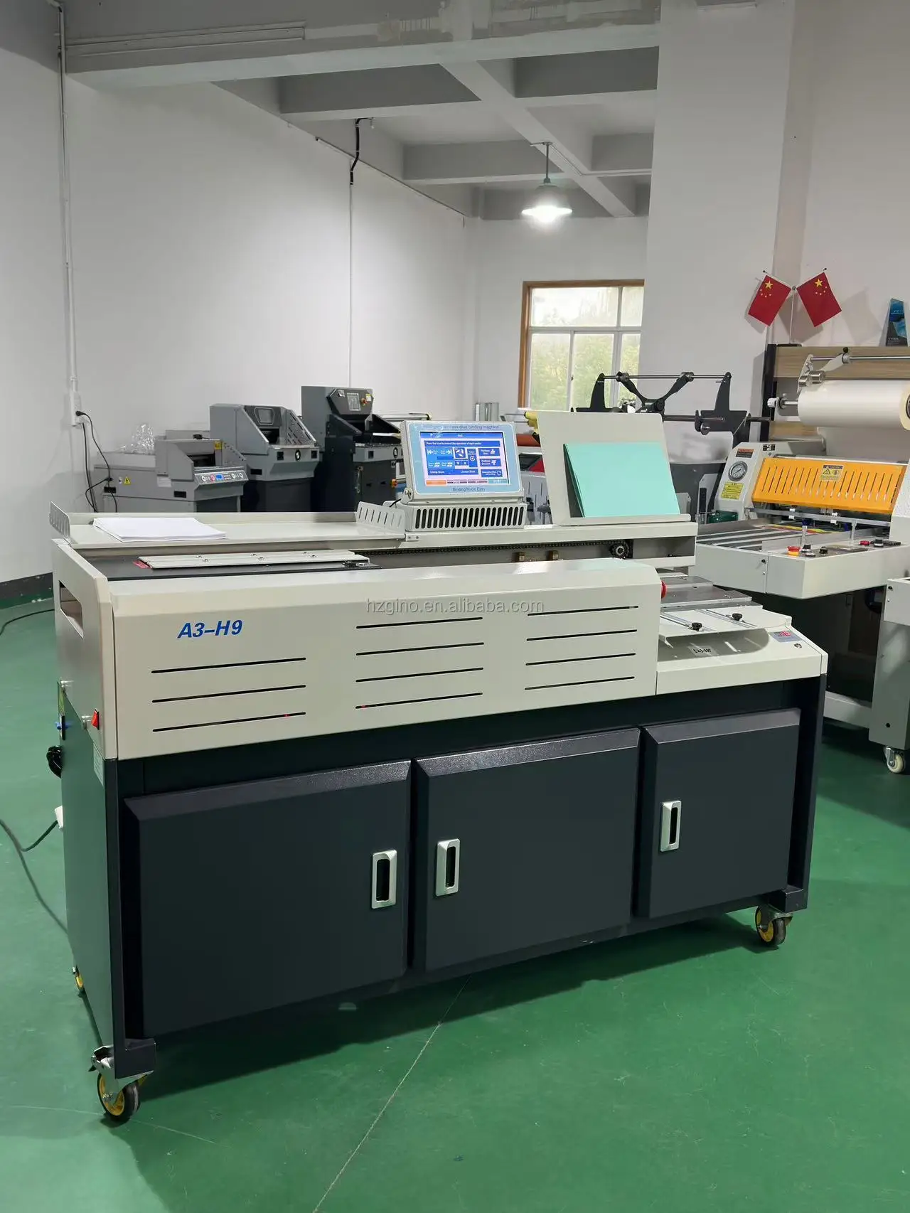 A3-H9 Dual-mode Frequency Conversion Hot Melt Glue Binding Machine Energy Saving, One Machine For Thermal & Manual Binding