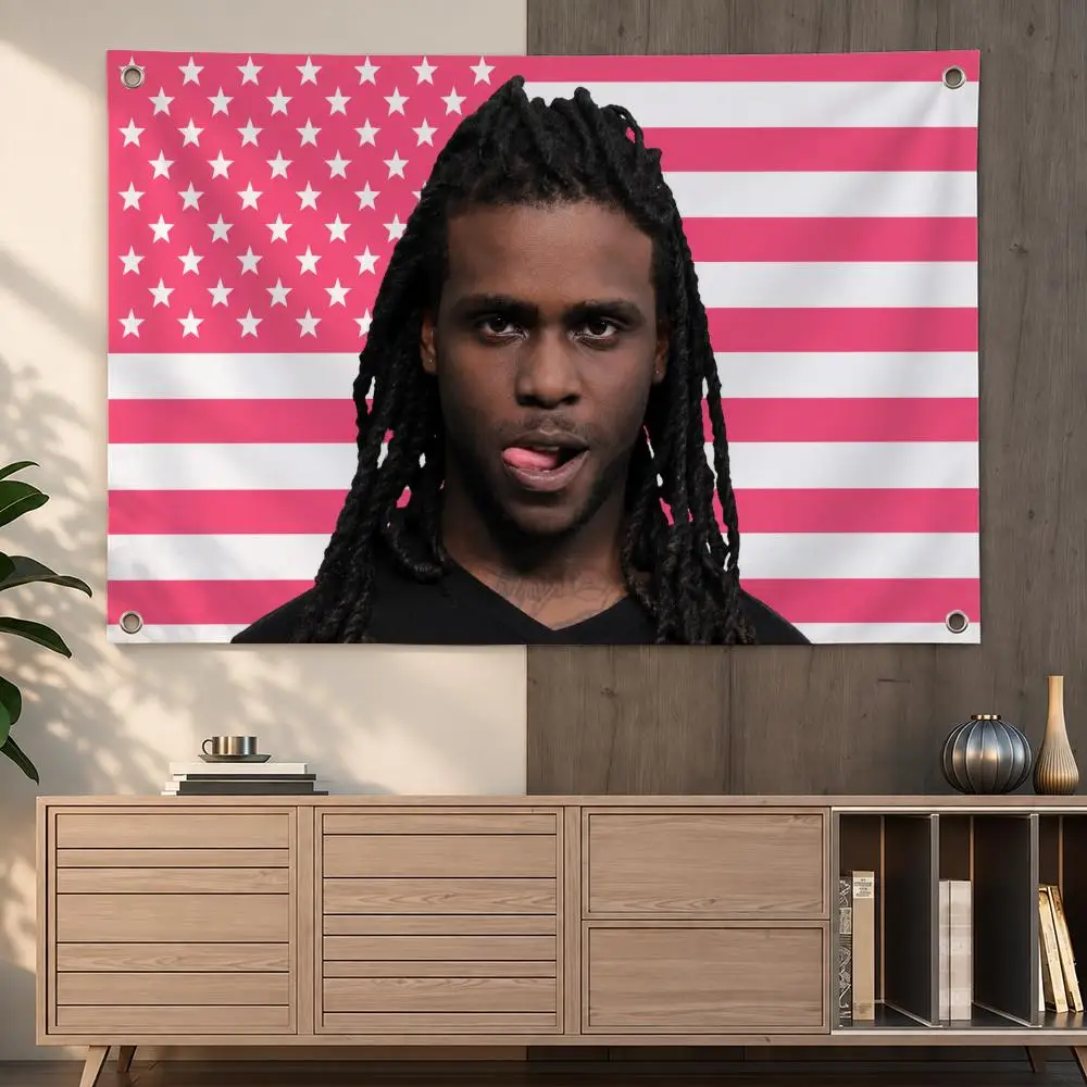 Influential American Rapper Chief Keef Flags Indoor Outdoor Wall Hanging Flag Decor Banner Wall Decor
