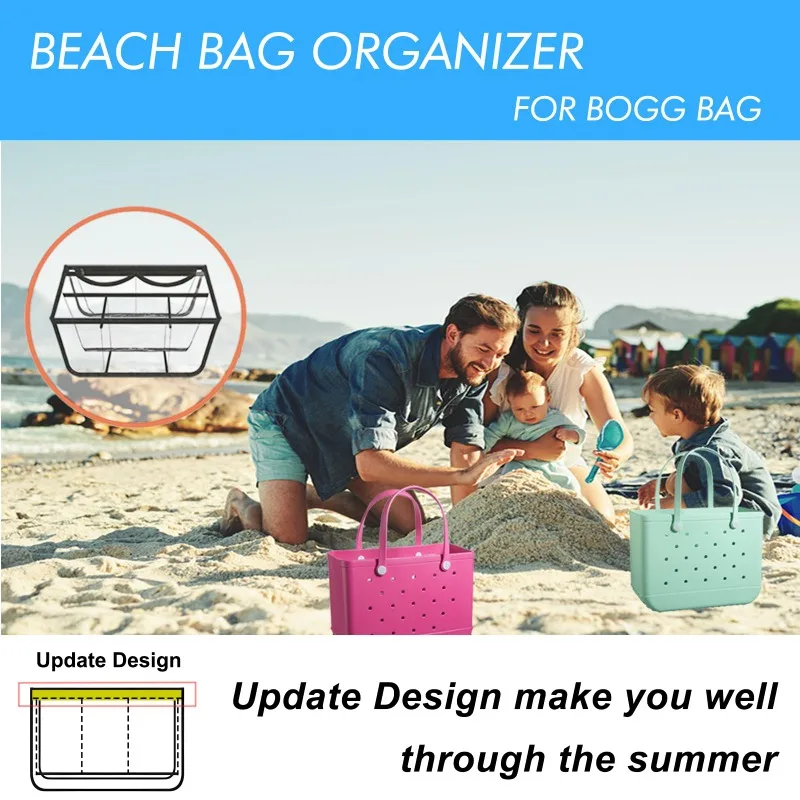 Clear Divider Insert Organizer XL Bogg Bag Accessories Oversize Waterproof Storage Inner Bag Divide Space Sundries Organization