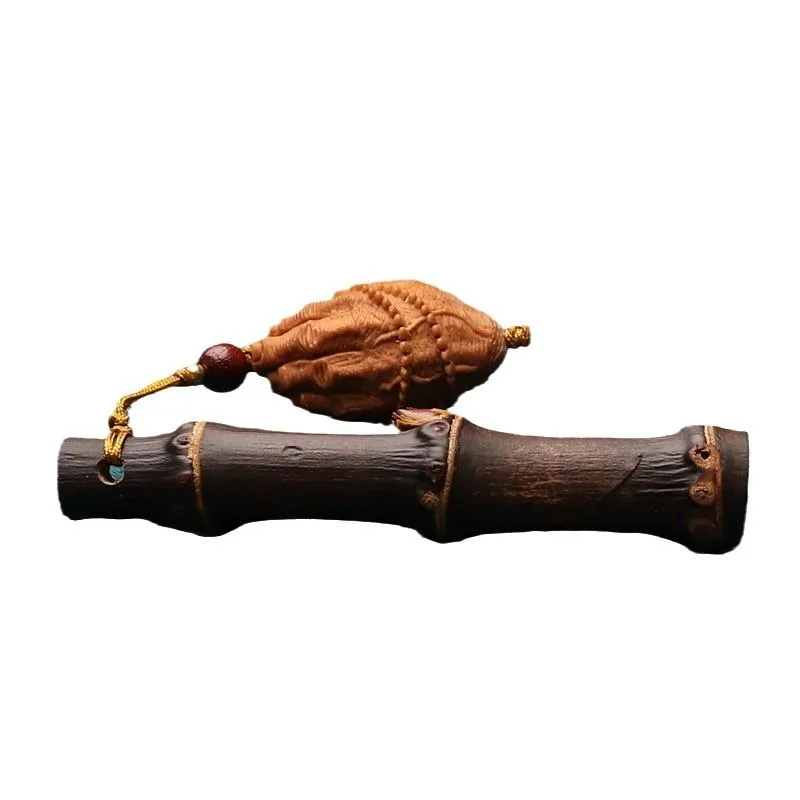 Purple Bamboo Handle Piece Trendy Play Rising Steadily Original Buddha Hand Olive Nut Buddha Hand Single Mind Wenwan Keychain