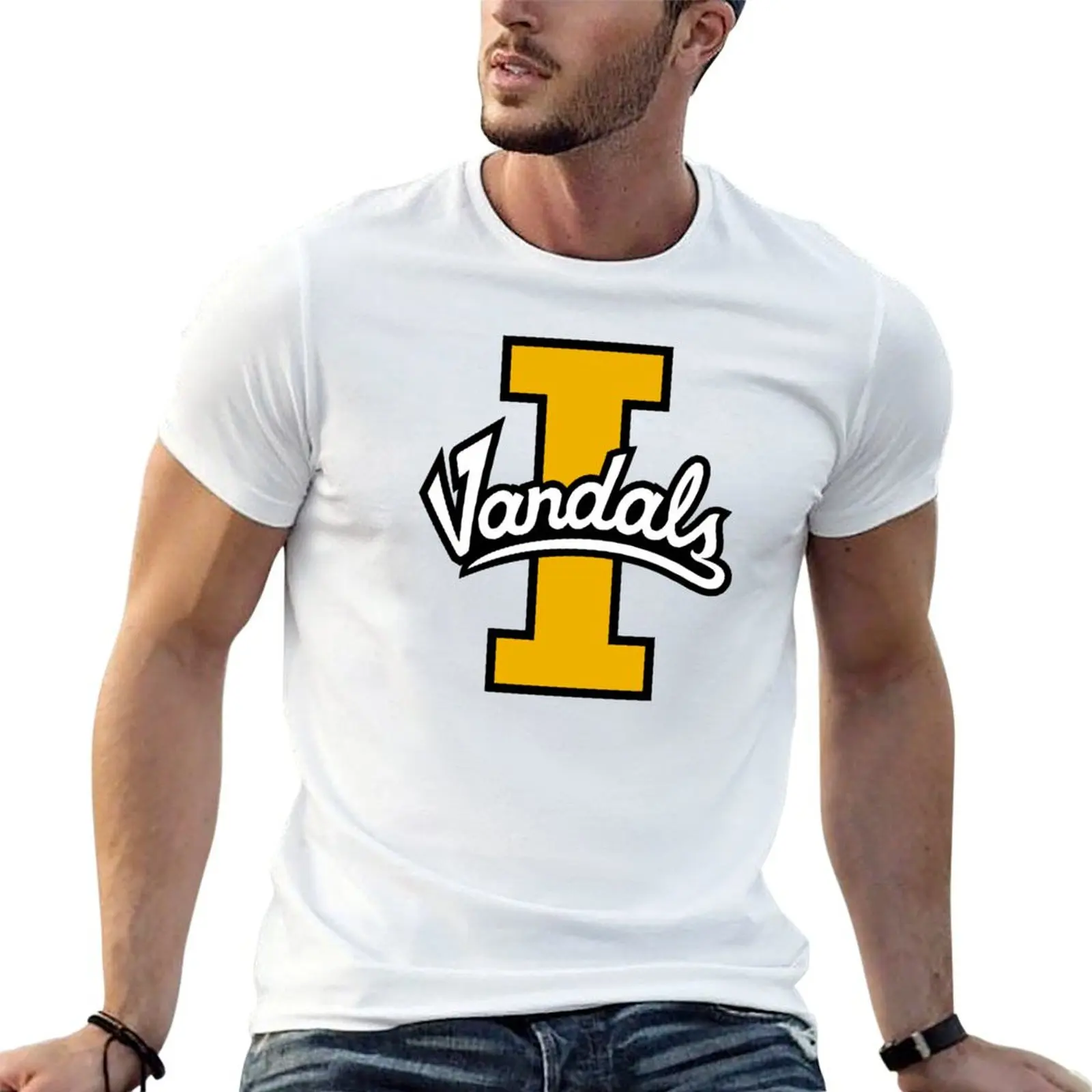 

the Vandals Idaho-icon T-Shirt t shirts for man cotton funny t shirts for man pack white T-Shirt