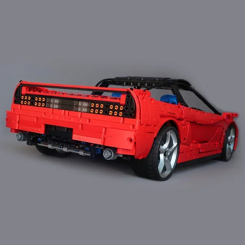 MOC-Briques de construction classiques Smile Car Model, Speed Champion, NSX, 1:8 Technology, Modular décennie ks, Gift, Christmas Toy, DIY Sets, Assembly