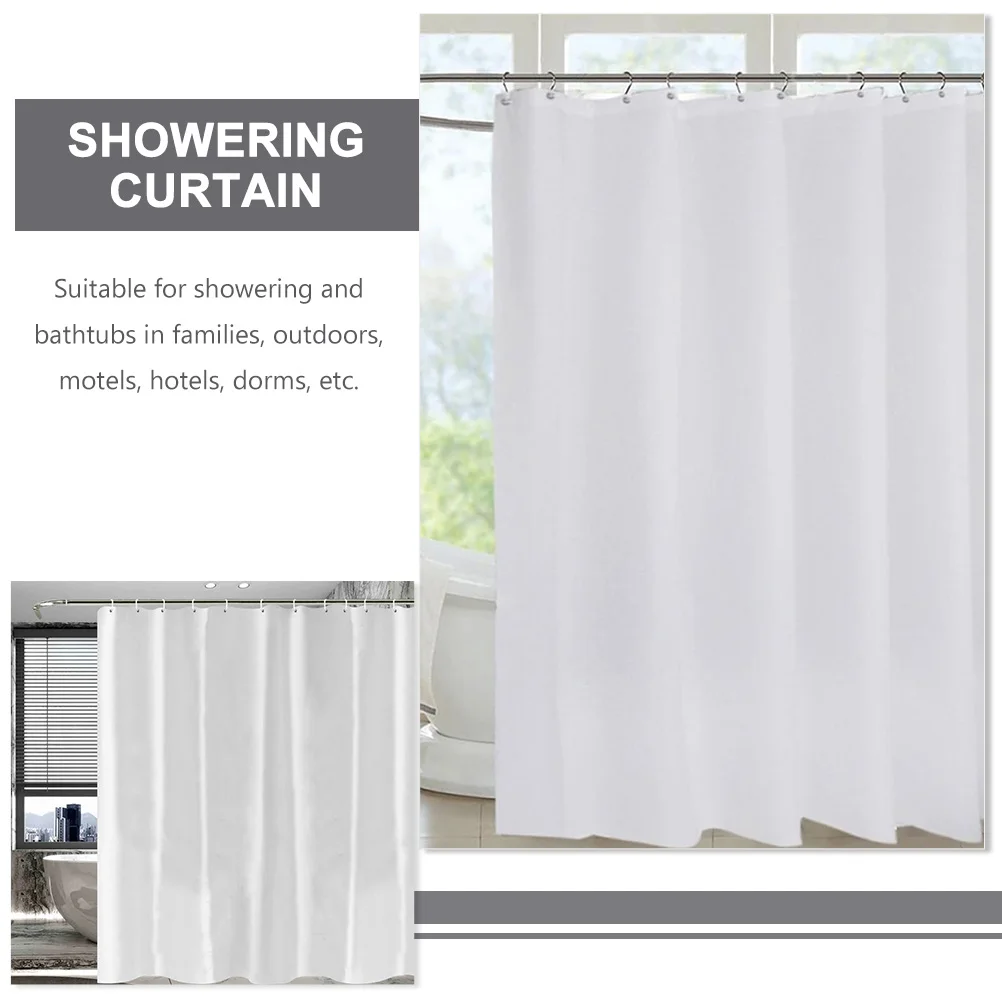 

Waterproof Peva Bathroom Decorative Cloth Curtain For Home Hotel Bathtub Shower Partition Indoor Outdoor Use Wide Bath Curtains