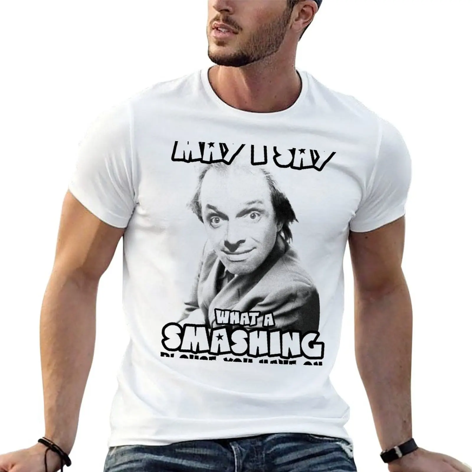 Rik Mayall - ¿Puedo decir que la blusa que tienes es genial? Camiseta de algodón para hombre, camiseta para hombre.