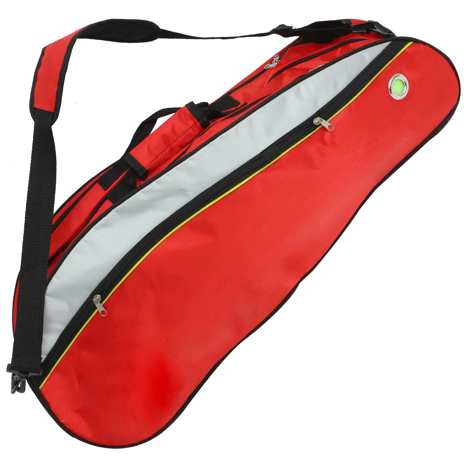 Outdoor Badminton Pouch Premium Nylon Racket Storage Bag with Double Handles Strong Buckle -6 Racket Capacity