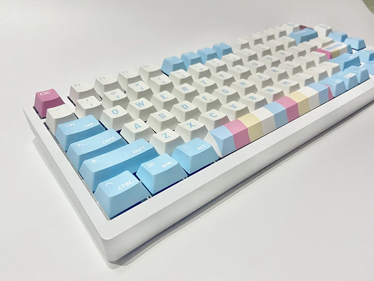 130 Keys/set KCA Walden Theme Keycaps PBT Dye Subbed Key Caps Cherry Profile Keycap For Keychron Q2 K2 65% 75% Anne GK64 Poker