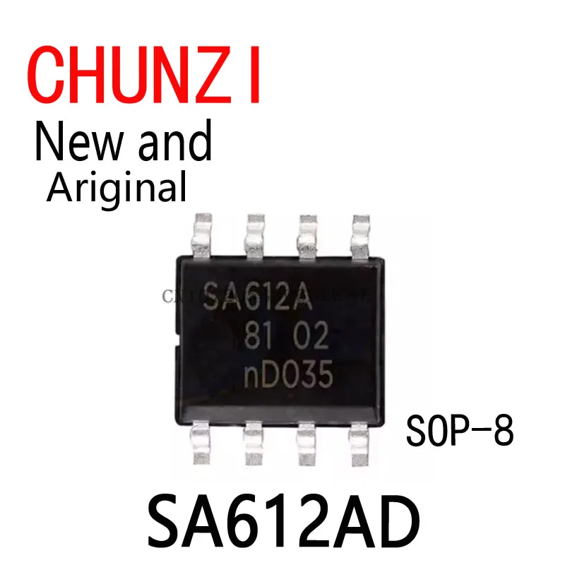 2PCS New and Original SMD IC Chip SA612  SA612A SOP-8 SA612AD