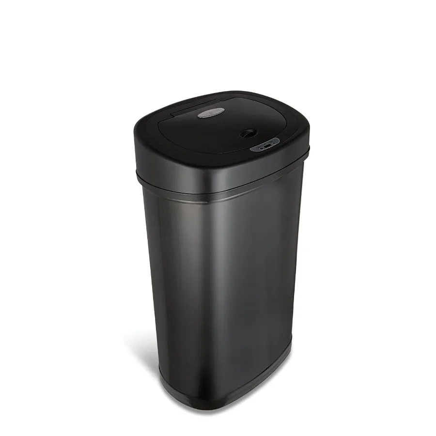 

Automatic Kitchen Trash Can, 13 Gallon Stainless Steel Motion Sensor Garbage Bin with Soft Close Lid, Silver