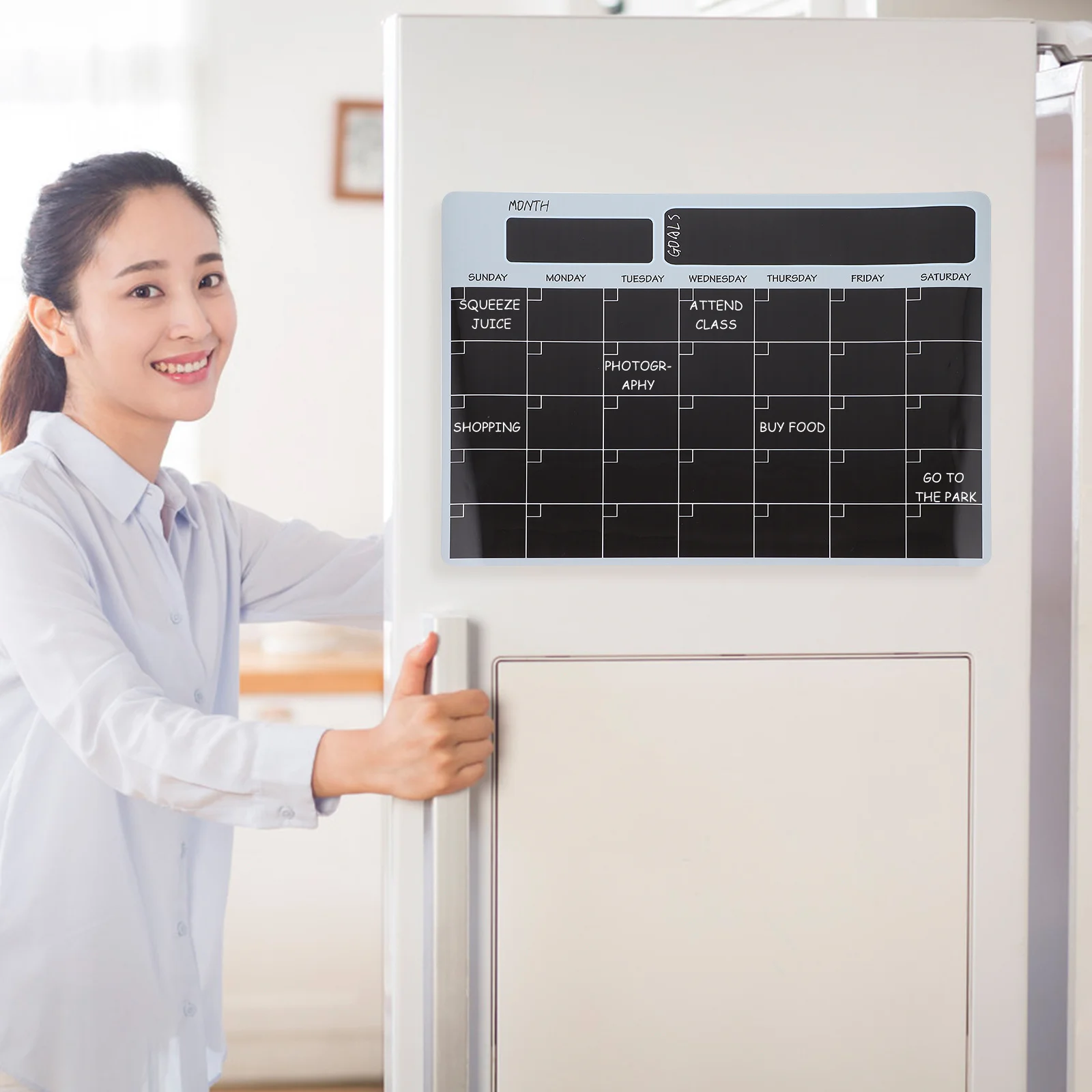 Magnetic Weekly Monthly Plan Calendar For Fridge Schedule Board Message Note Organizer Erasable Meal Planner Family Gift