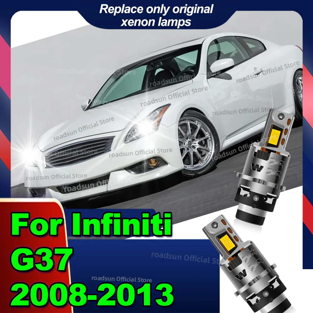 

50000Lm Canbus Car LED Headlight Bulbs 1:1 Xenon Lamp Upgrade For Infiniti G37 2008 2009 2010 2011 2012 2013