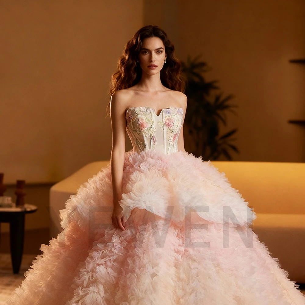 Luxury Elegant Evening Dresses Tiered Ball Gowns Tulle Bespoke Occasion Dresses for Special Occasions Robes De Cocktail