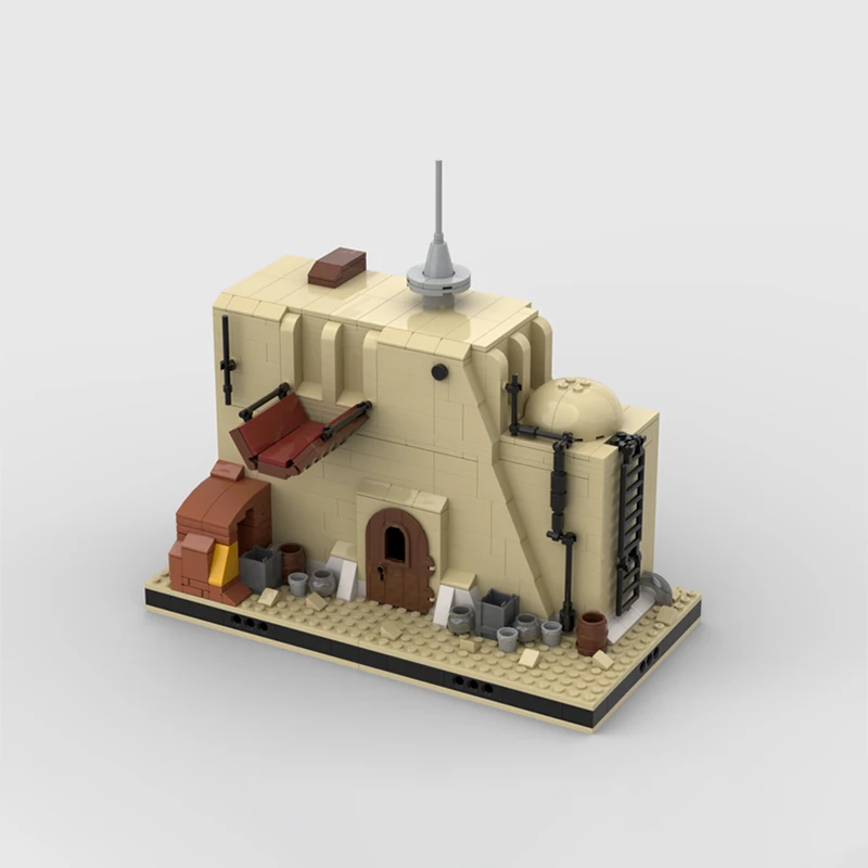9585 قطعة الساخن بيع Moc الخيال العلمي الصحراء Spaceport مدينة المشهد نموذج وحدات لتقوم بها بنفسك اللبنات الطوب لعبة عيد ميلاد هدية الكريسماس