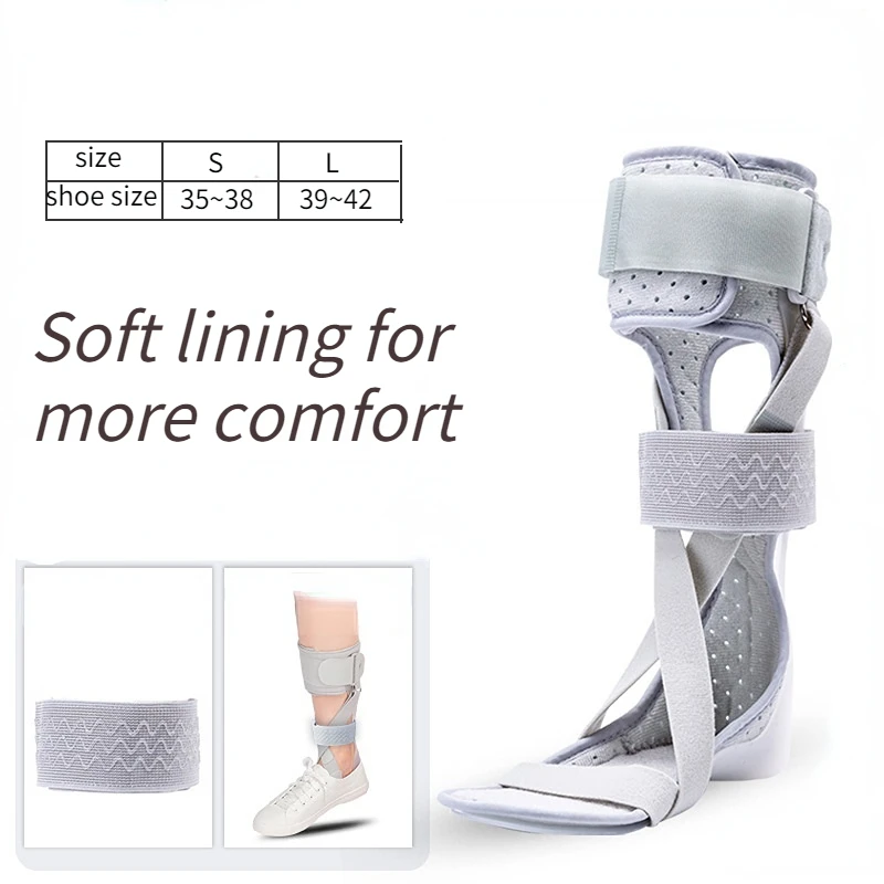 

Adjustable Foot Drop Correction Support Device Ankle Joint Fracture Fixing Recovery Brace Foot Varus Valgus Orthosis Pain Relief