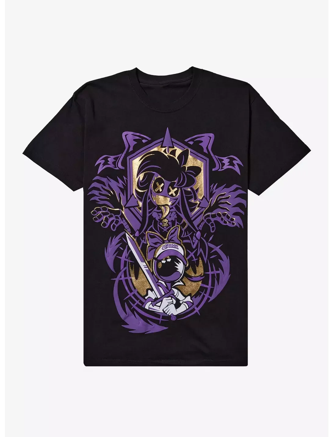

2026 Mens Womens Murder Drones Uzi & N T Shirt, Purple Gold Anime Graphic Casual Clothing for Street Wear