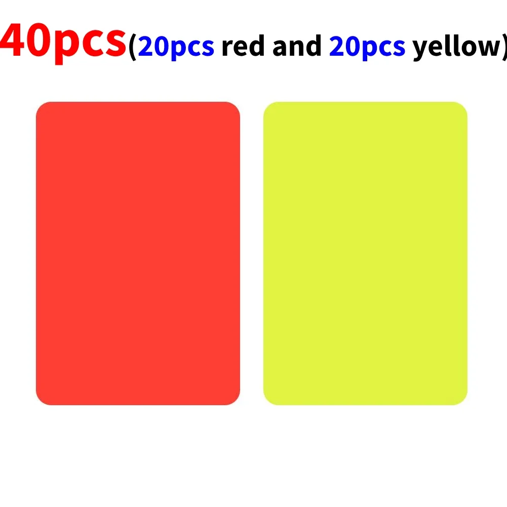 2-100 Stuks Rode Gele Kaart Multifunctionele 3.2X4.3Inch Voetbal Scheidsrechter Rode Kaarten Voor Voetbalwedstrijd Training Scheidsrechter Accessoires Hot