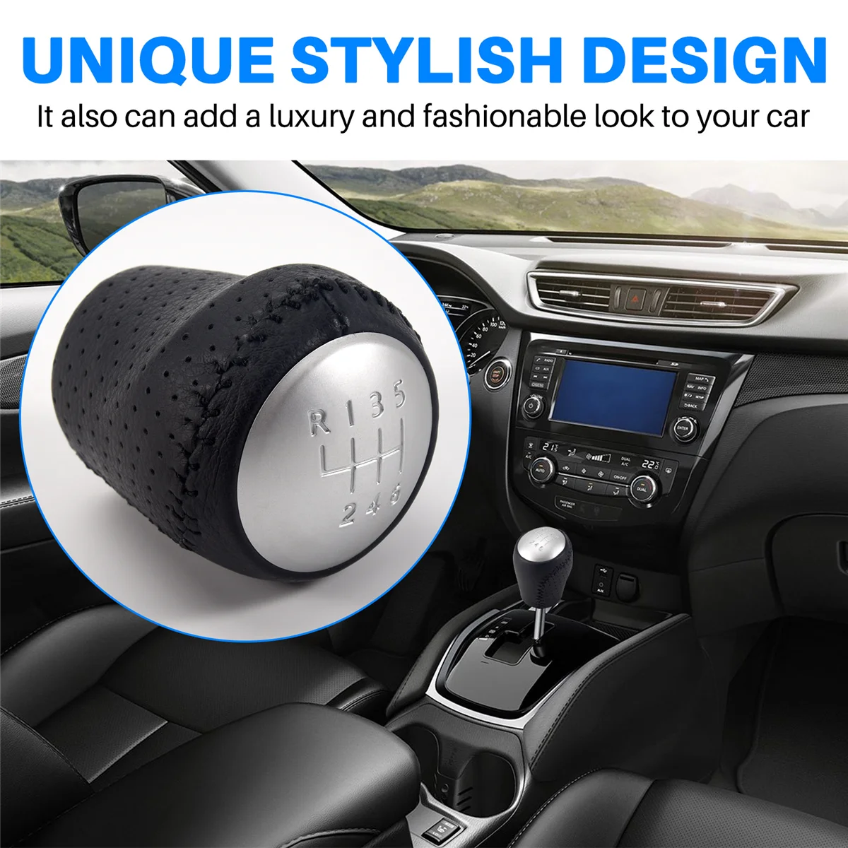 6-biegowa gałka dźwigni zmiany biegów pasuje do Juke F15 T31 MKI JJ10 2010 2011 2012 2013