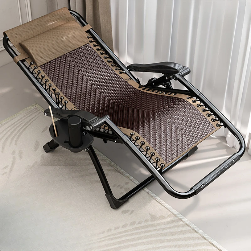 

sitting dual-purpose backrest afternoon sleeping household outdoor leisure summer elderly rattan chair