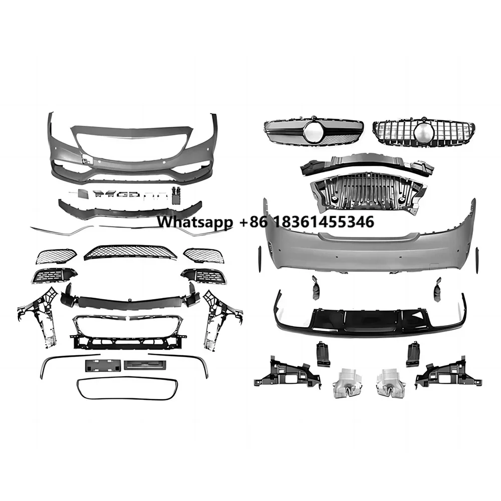 Full Body Kit For CLS Class W218 CLS220 CLS250 CLS350 CLS400 15-17 Upgrade to CLS63 Front Rear Bumper Lip Diffuser
