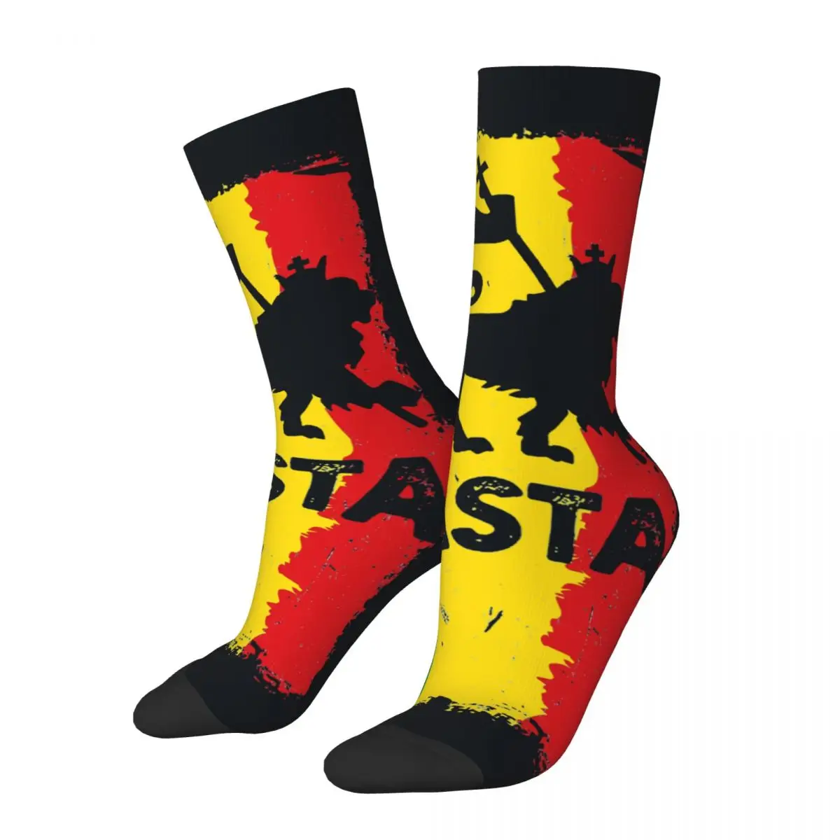 Rastafari Lion Of Judah Classic Rasta Flag Lion Unisex Winter Socks Outdoor Happy Socks Street Style Crazy Sock