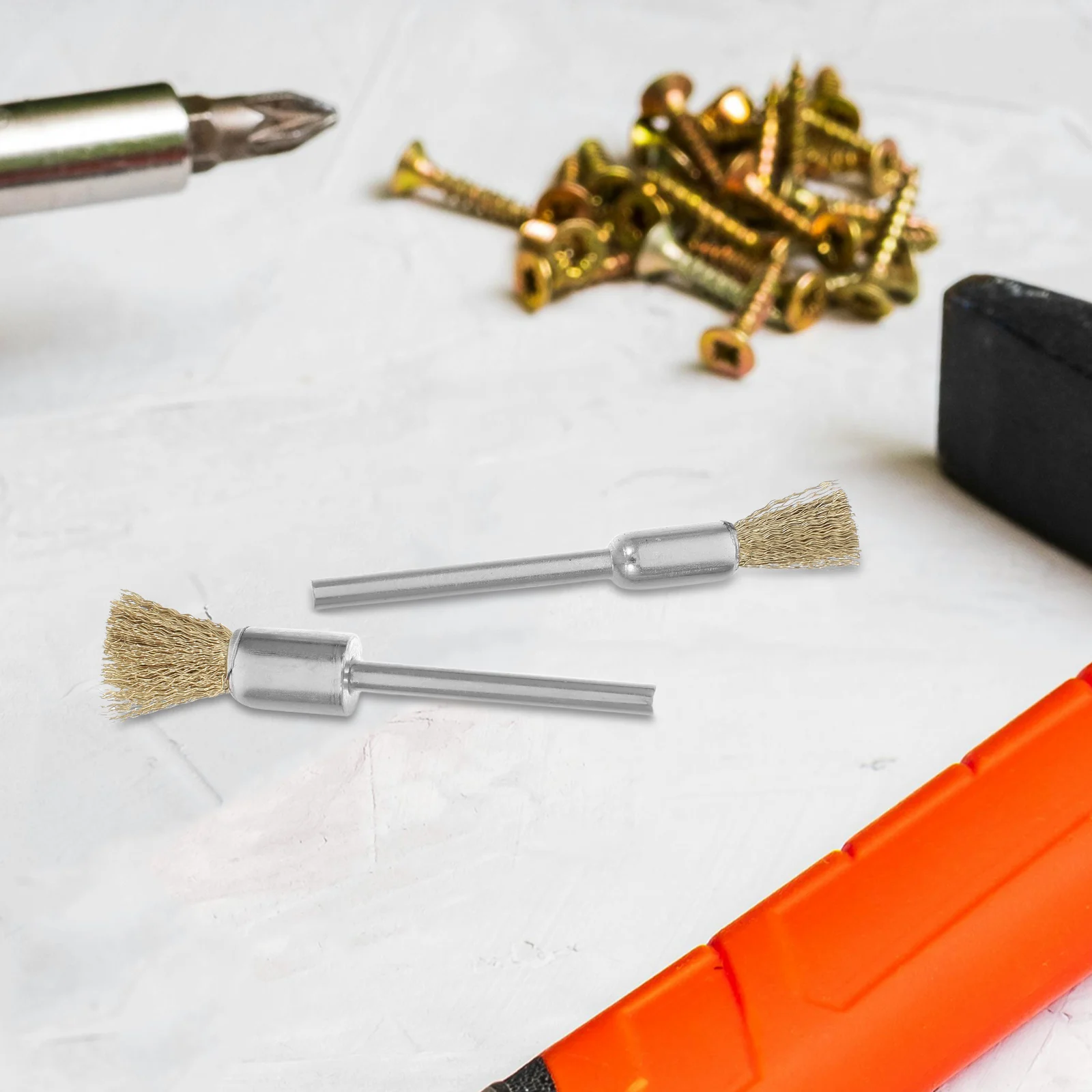 

15pcs Copper Wire Brush Electric Orbital Sander Grinder 3 Inch Sponge Cleaning Polishing Tool Mini Metal Wheel Brushes