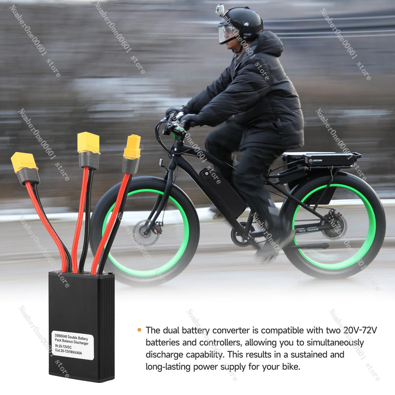 

20v-72v 40A Dual Battery Parallel Module Electric Bicycle Battery Converter Switch Balance Discharger