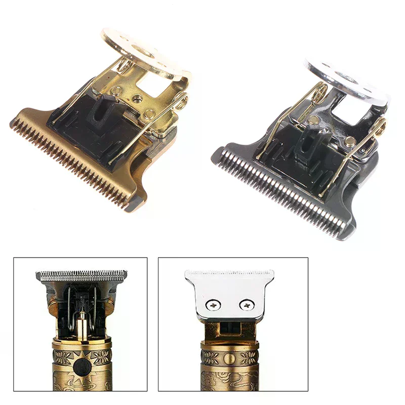Hair Clipper T-shaped Blade with Stand T9 Blade Trimmer Replacement Clipper Head Professio