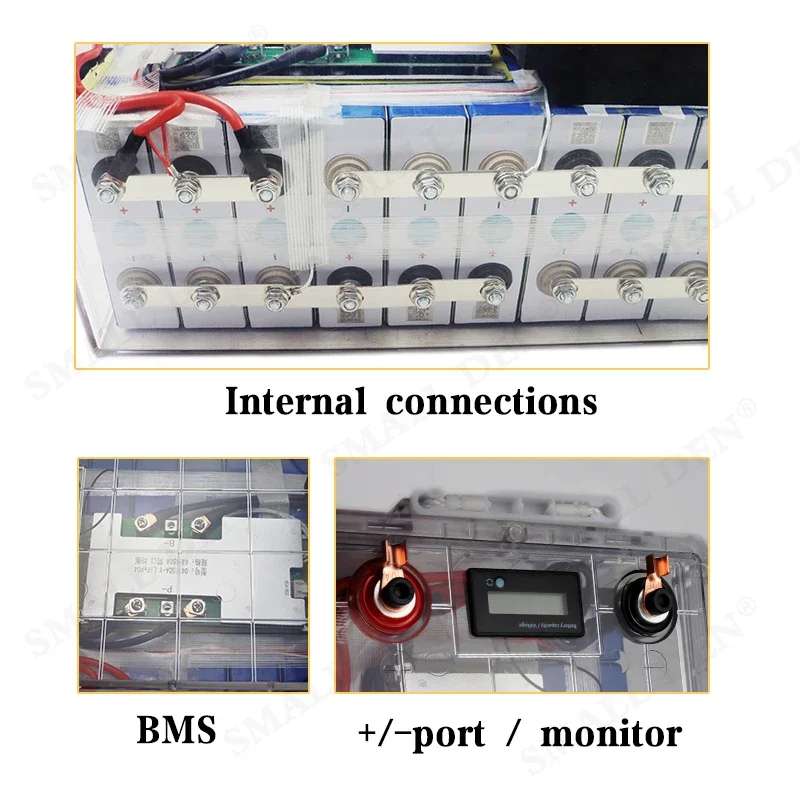 Batteria 12V 300Ah 36V 100Ah LiFePO4 4S/12S 150A balanced BMS 2000W/5800W per EV RV E-Boat Off road golf cart Inverter Solar