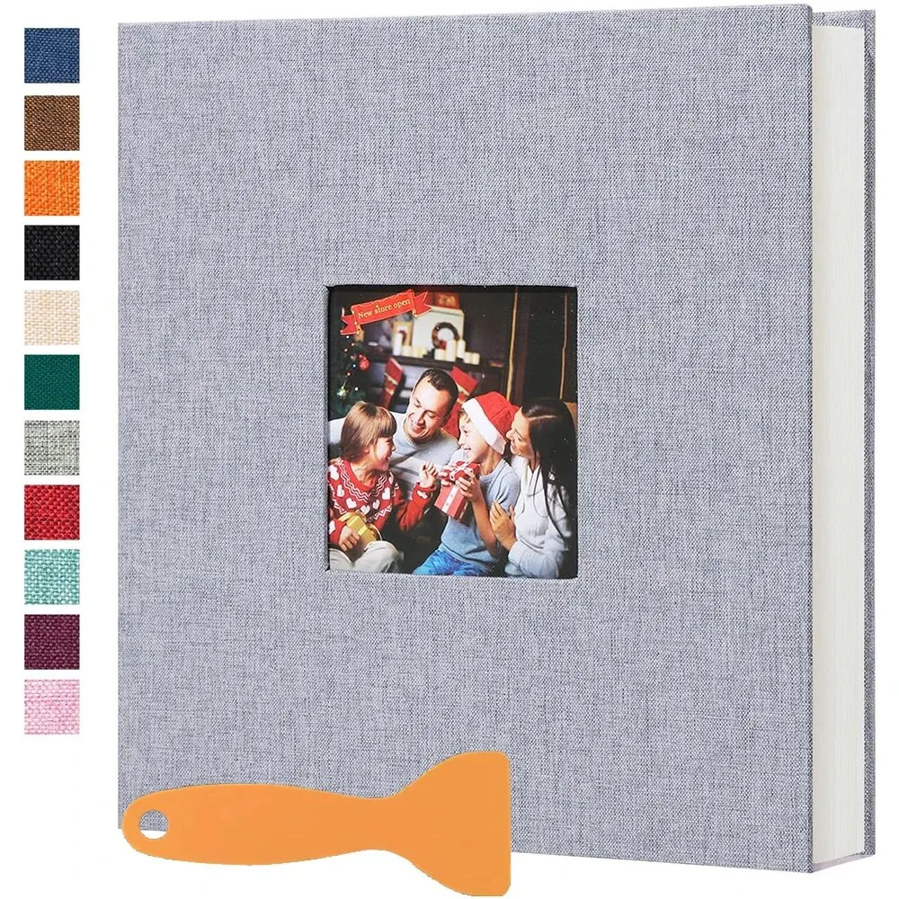 Großes Fotoalbum, selbstklebend, 20 Blatt/40 Seiten, DIY-Bücherregalalbum für Baby, Familie, Jahrestag, Hochzeit, Fotoaufbewahrung