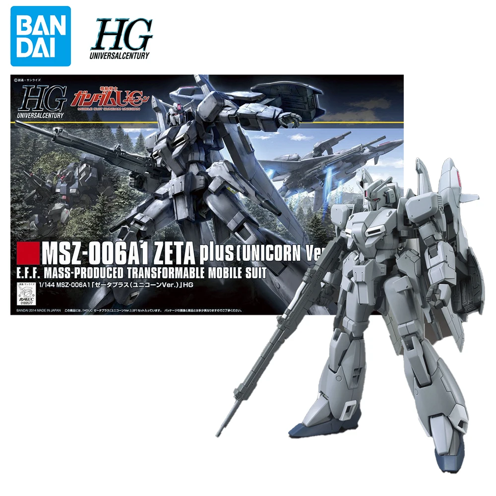 

Bandai Gundam HGUC MSZ-006A1 Z-Plus Unicorn Ver 1/144 оригинальная сборная фигурка робота аниме экшн-модель игрушки подарки для детей