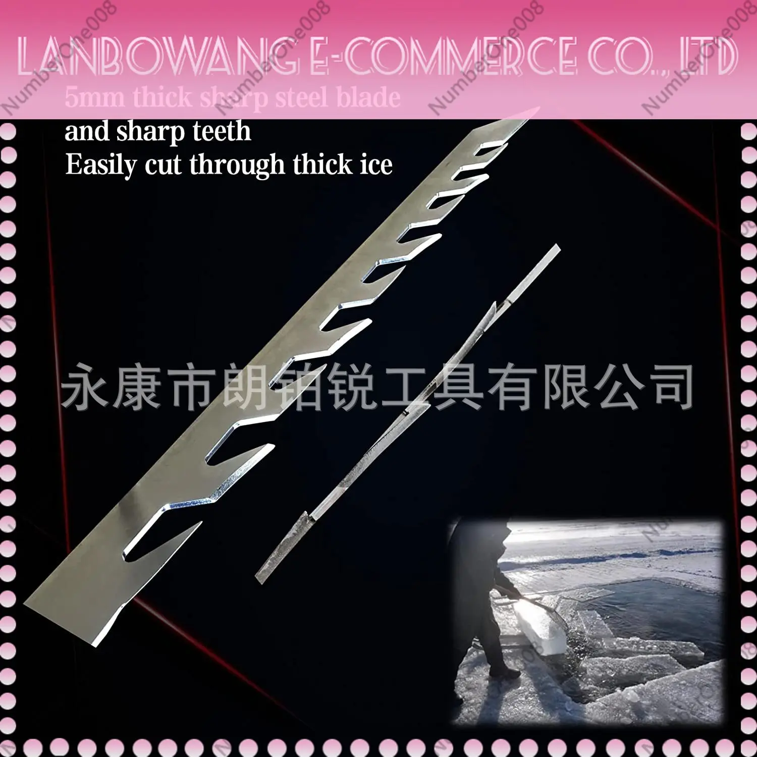 42 Inch Foldable Ice Saw High Wear Resistant Lightweight Winter Ice Fishing Tool Cross Border Factory Direct