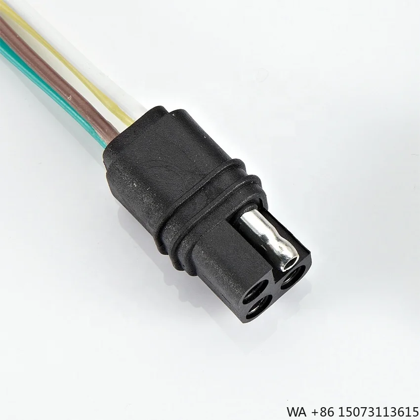 High Quality 4-Way Square Trailer Connector Wiring Harness Adapter with Cable Length