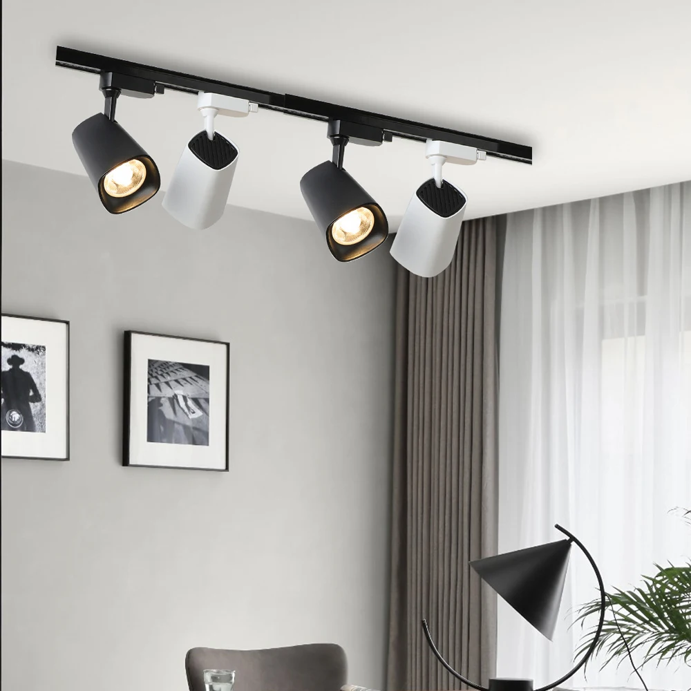 Spotlight Led Surface Mounted Nordic Style 20W 30W 40W 360 Rotating Ceiling Ceiling Installation Family Store Track Lights