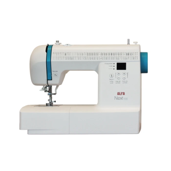 Máquina de Coser Alfa Next 100 con 100 Tipos de Puntadas y Enhebrador Automático