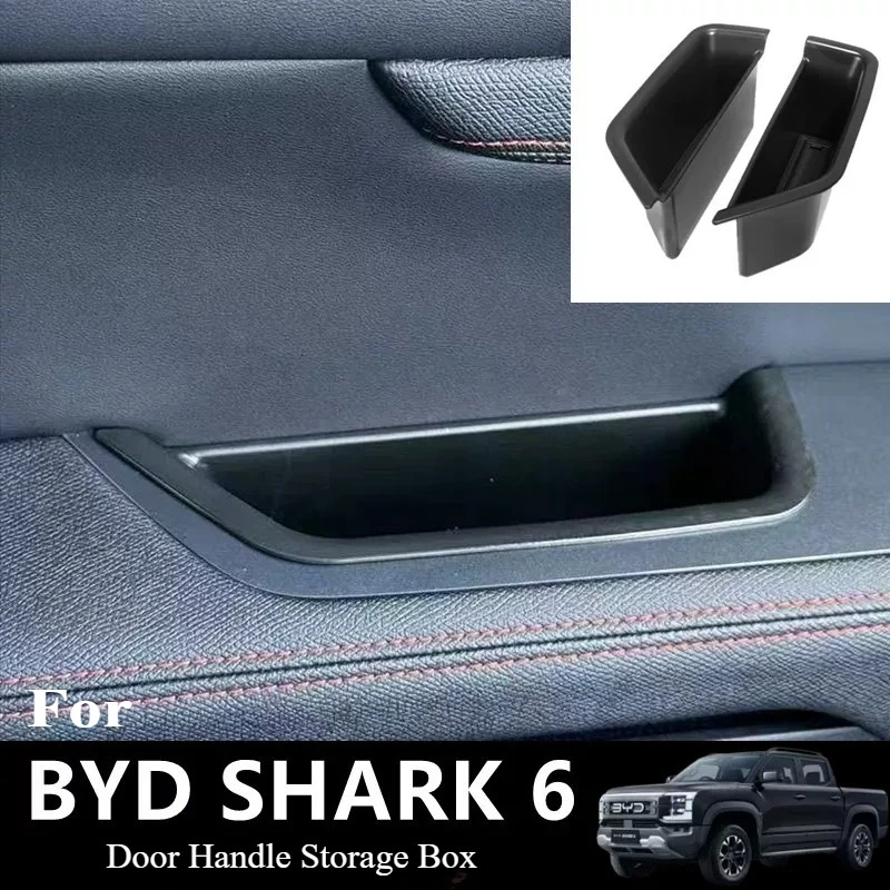 Door Handle Storage Box For BYD Shark 6 RHD Organizer Car Interior Accessories