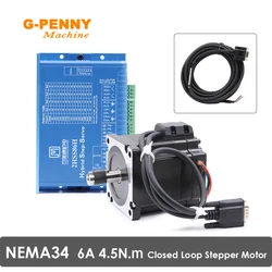 G-Penny JMC Nema34 4.5N.m Closed Loop Stepper Motor Hybrid Stepper Servo Motor DC(30-100V) / AC(24-7V)