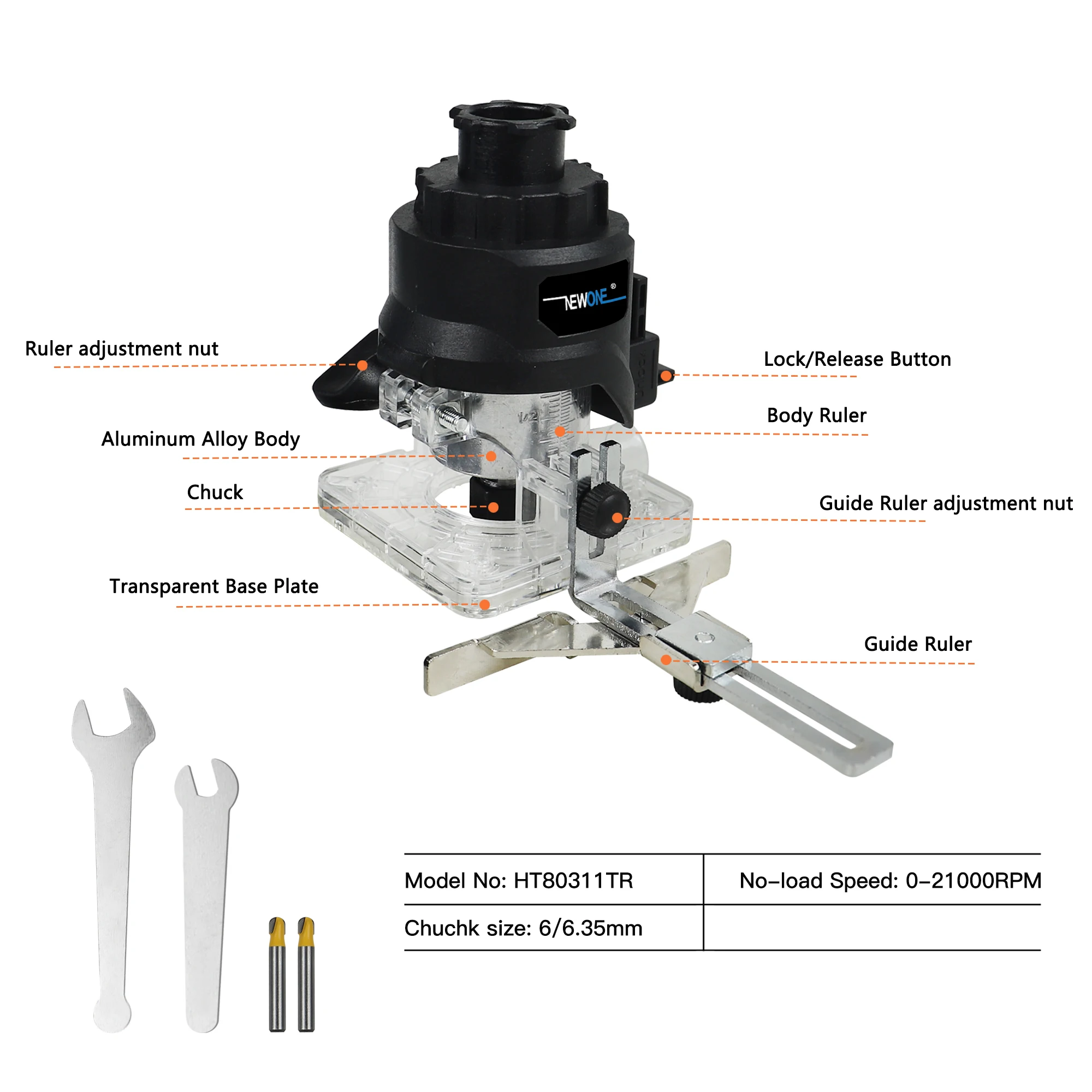 NEWONE Cordless Brushless Tool Combo Kit With 4.0Ah Battery& Charger, Reciprocating Saw Oscillating Tool Circular Saw Chain Saw