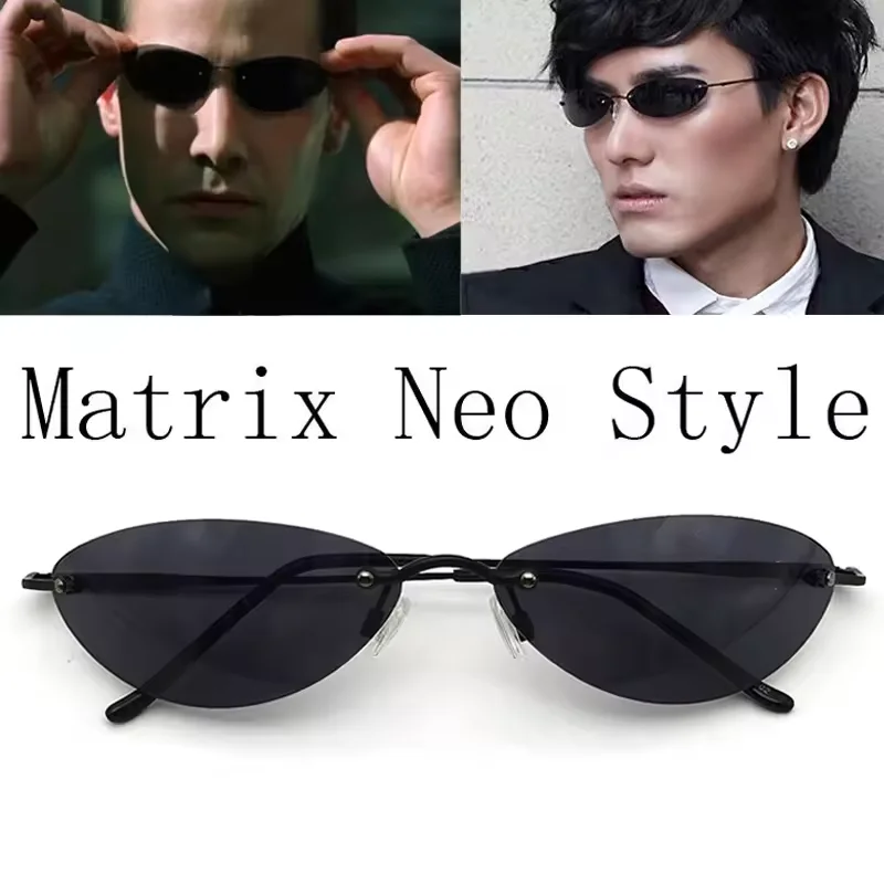 نظارات شمسية رائعة للرجال The Matrix Fashion ترقية النظارات الشمسية المستقطبة خمر خفيفة بدون شفة تصميم العلامة التجارية القيادة