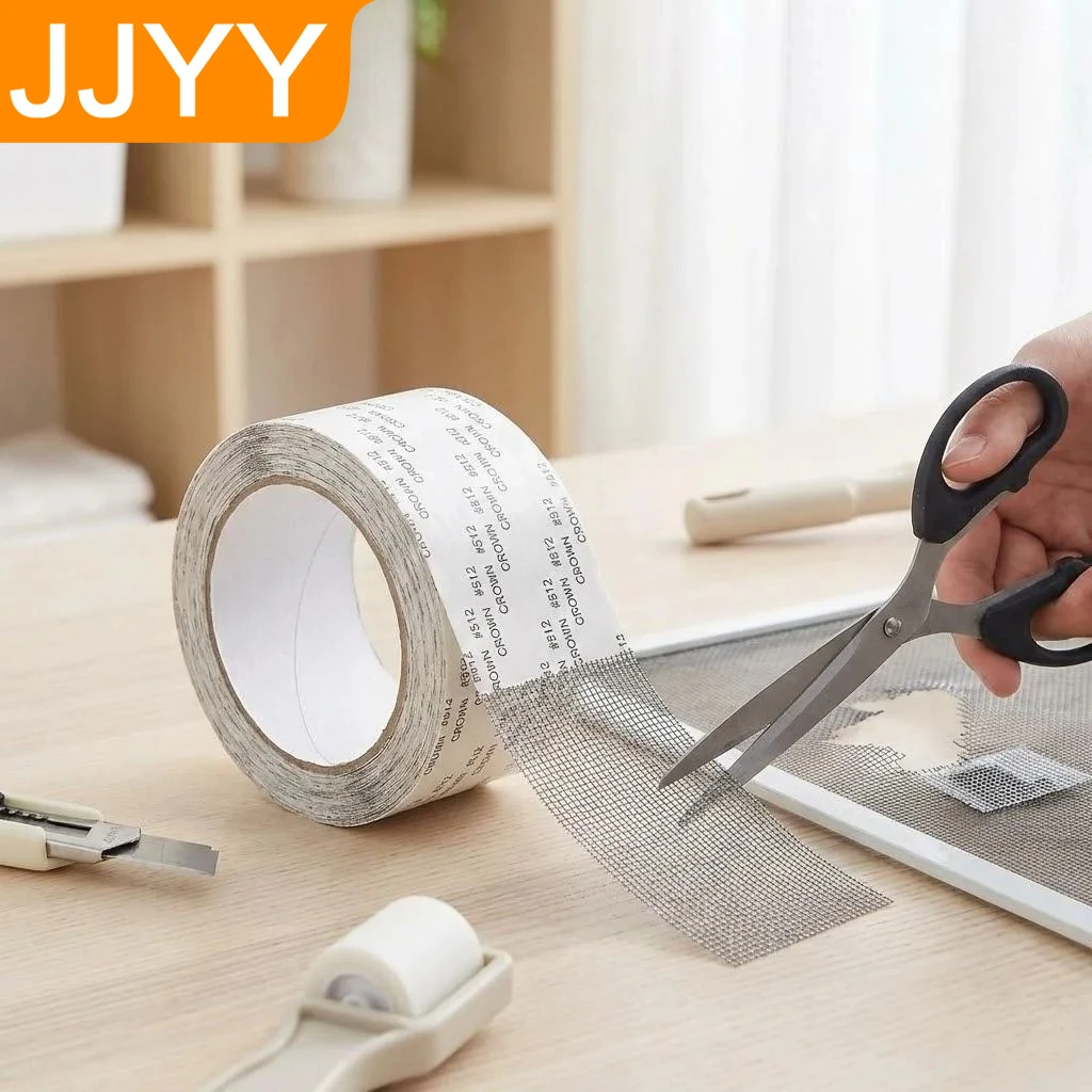 Window Screen Repair Tape Self Adhesive Mesh Net for Doors and Windows Patch Anti Insect Mosquito Mesh Repair Holes