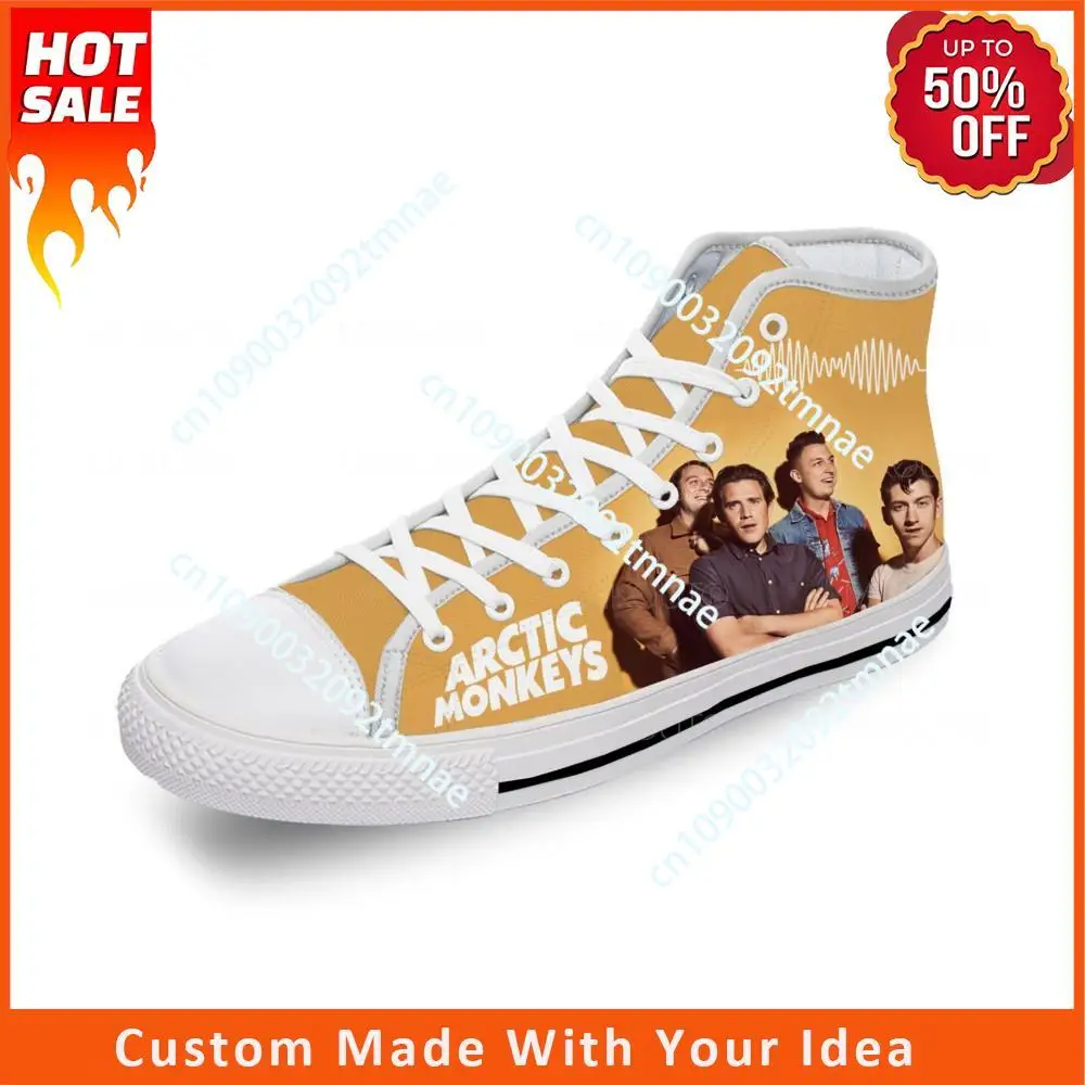 

Arctic Monkeys High Top Sneakers Mens Womens Teenager Casual Shoes Canvas Running Shoes Custom Breathable Lightweight shoe