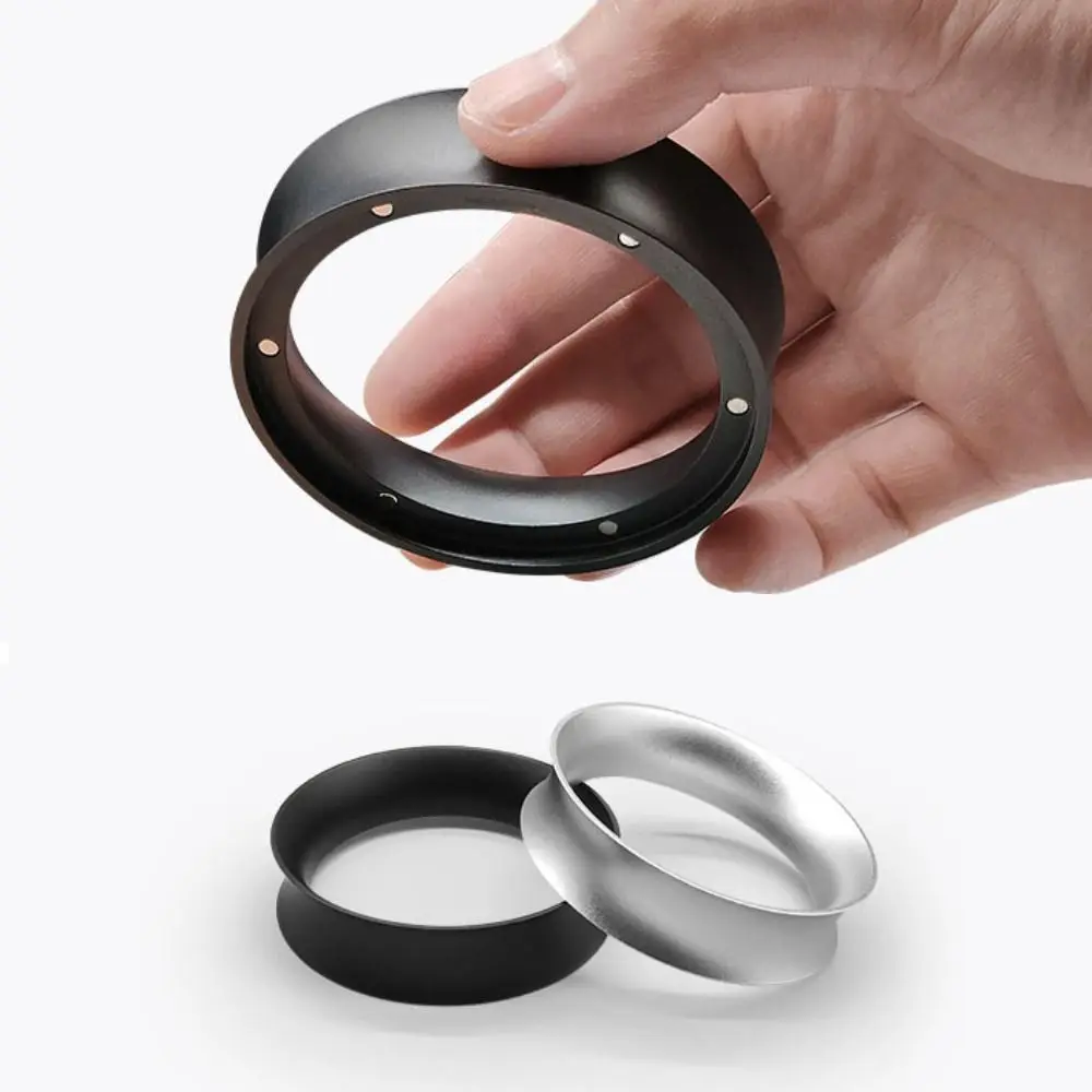 6 Magnets Fit Coffee Dosing Ring Prevent Flying Powder External Fastening Design Portafilter Coffee Catcher Ring Aluminum Alloy
