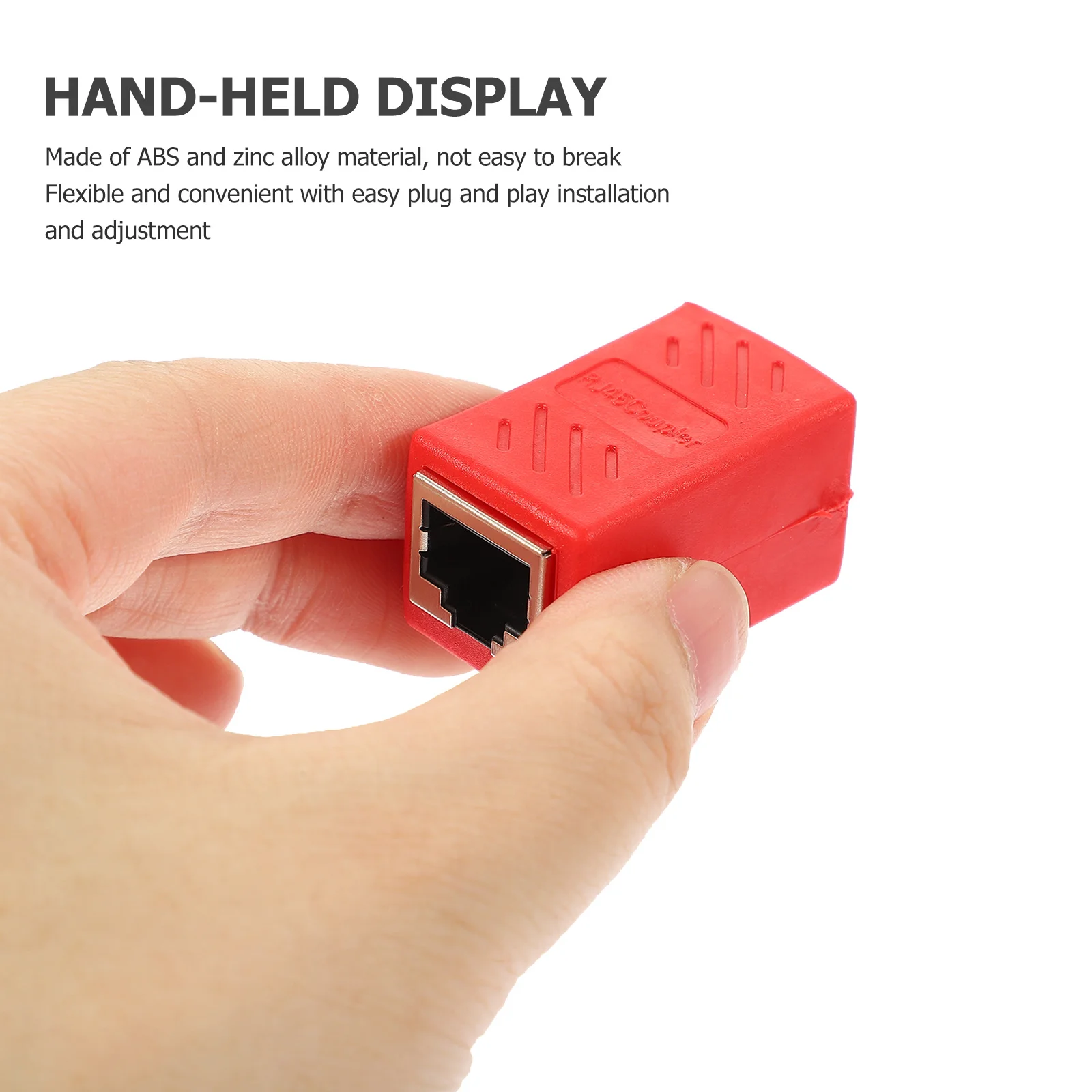 

2Pcs Ethernet Extender Female to Female Connector Coupler Compatible with Cat5 Cat5e Cat6 Network Cable Adapter