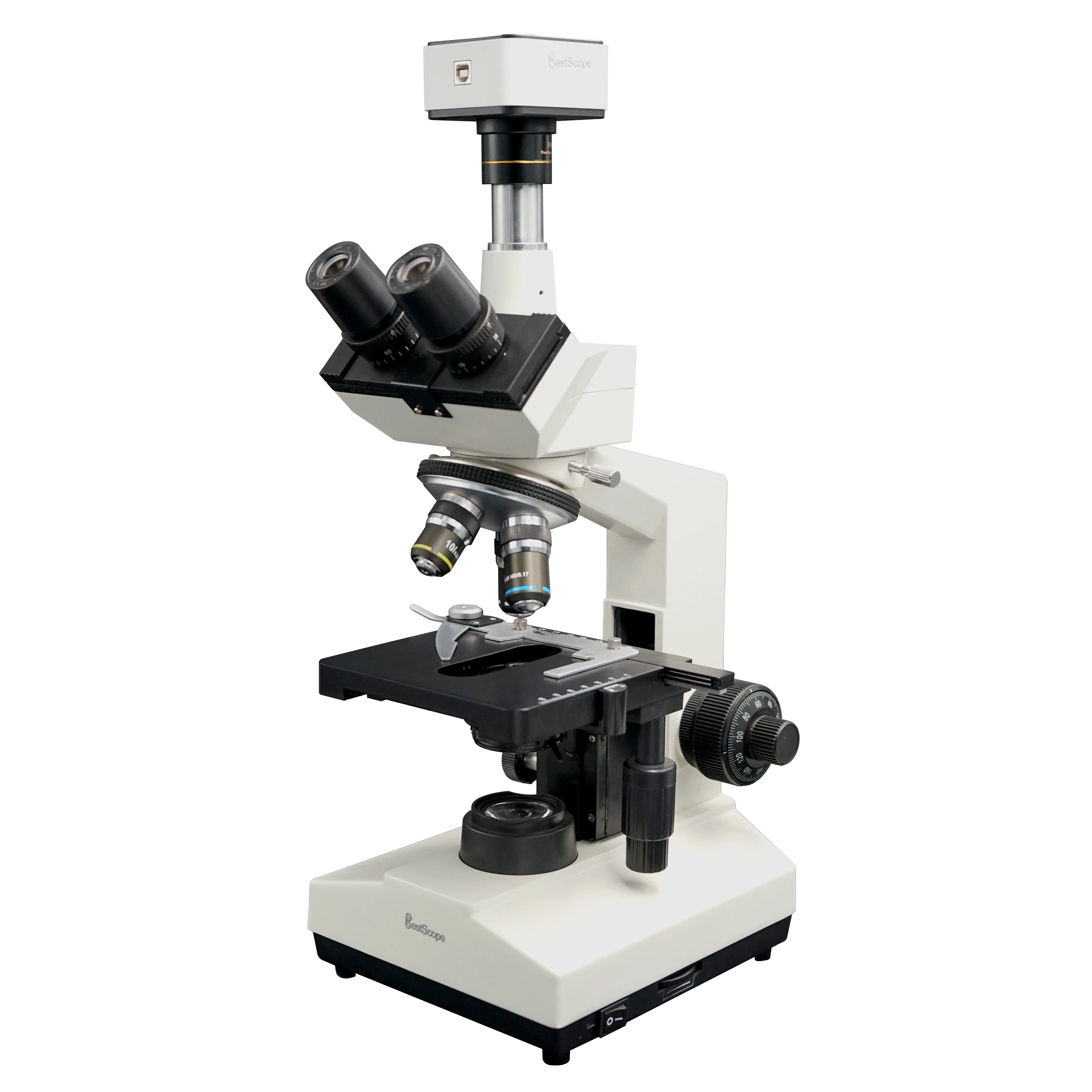 

BestScope BS-2030T(500C) Trinocular Head Biological 5MP USB Digital Camera Microscope