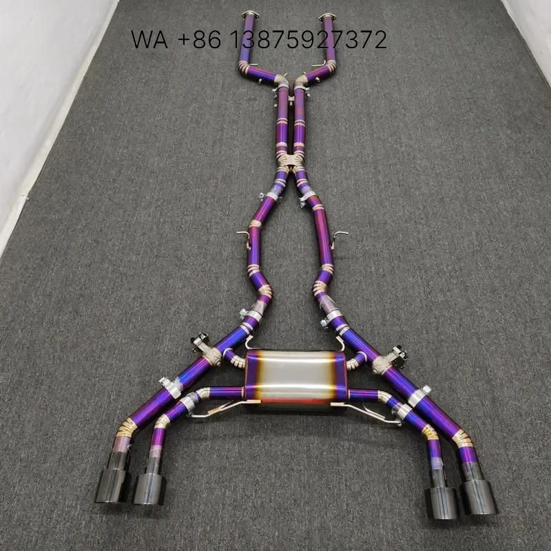 Wmwmnu Titanium Mid Rear Exhaust System for X3M X4M Competition F97 F98 3.0T with Electronic Valve