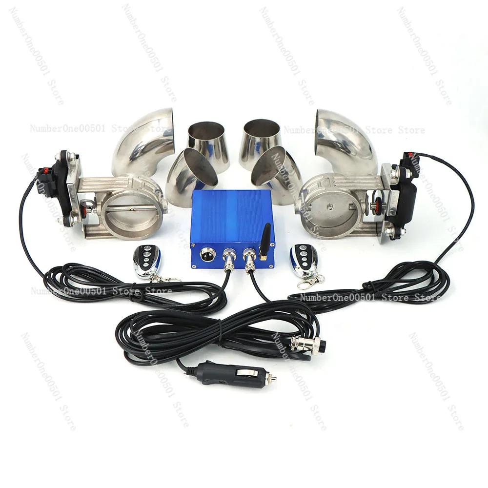 Universal Car Exhaust Pipe Modification Remote Control Variable Sound Electronic Valve Sport Car Sound Simulator Car Tuning Part