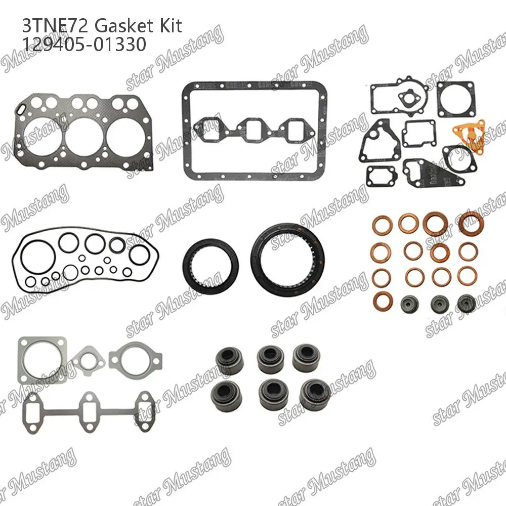 3TNE72 Full Gasket Kit 129405-01330 Suitable For Yanmar Engine Parts