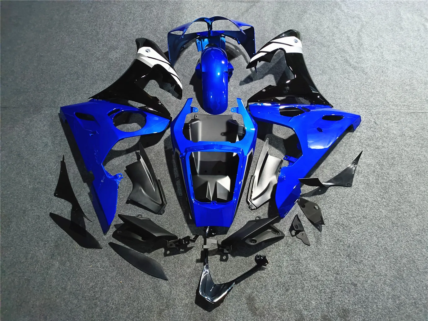 Motorcycle Fairing Kit YZF600 R6 03 04 R6 2003 2004 , ABS Case Protection Fairing Kit Blue White