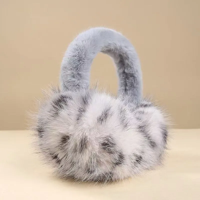 Women Plush Winter Earmuffs Soft Warm Foldable Portable Ear Covers Cute Cold Weather Ear Protection
